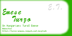 emese turzo business card